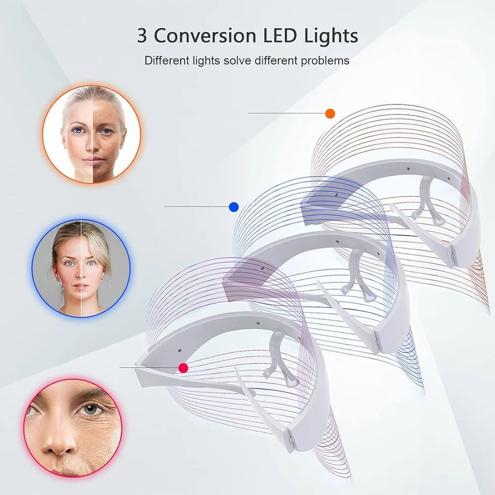 3-Color LED Facial Beauty Mask
