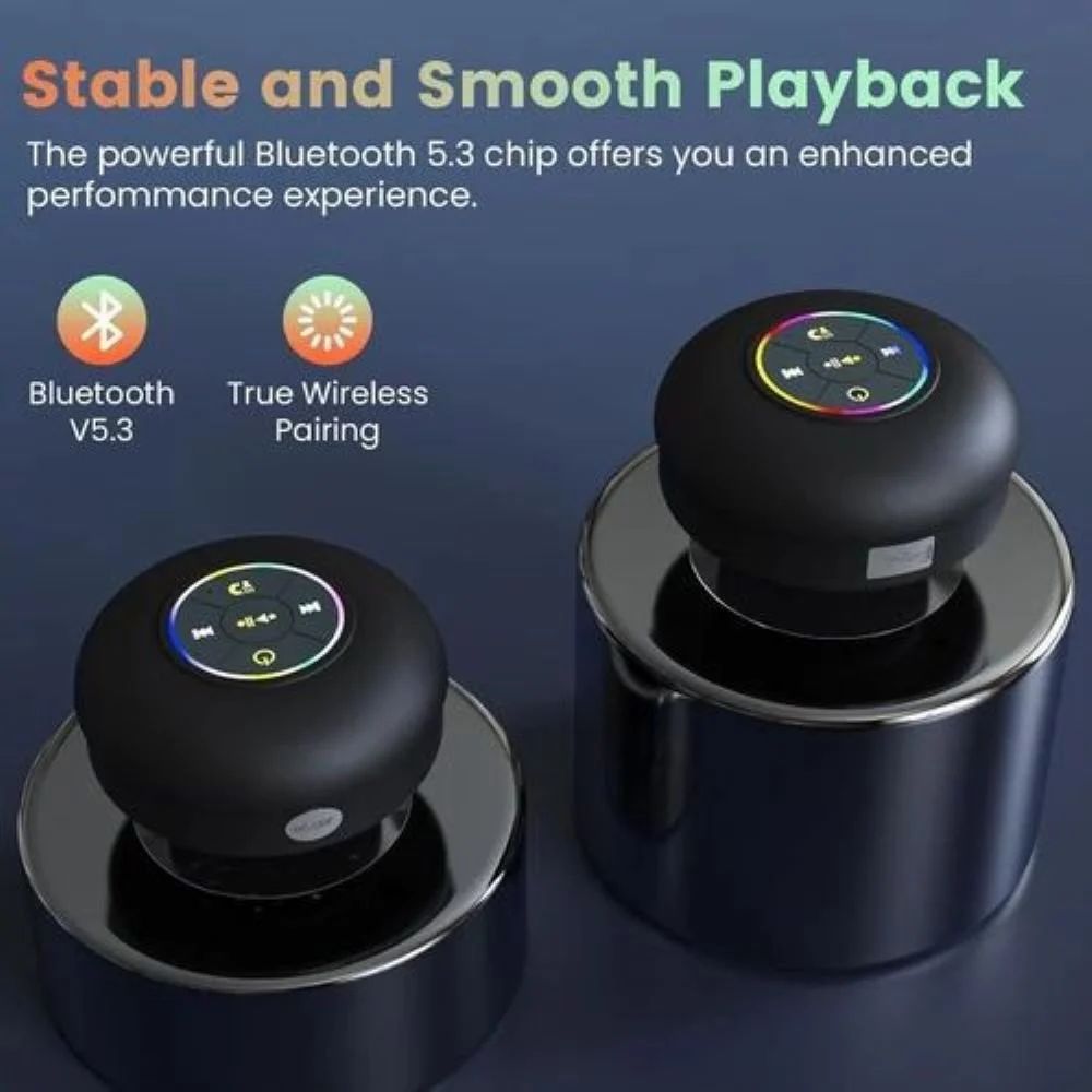 Waterproof wireless shower speaker