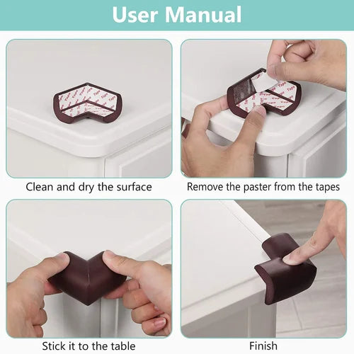 Child Safety Table Corner Protectors – Red (10 pcs)