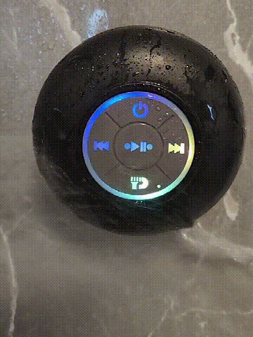 Waterproof wireless shower speaker